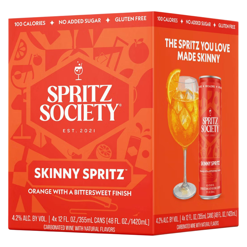 Spritz Society Skinny Spritz 4pk 12oz Can