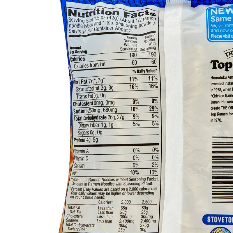 Nissin Top Ramen Soy Sauce Oriental Flavor Ramen Noodle Soup 3oz
