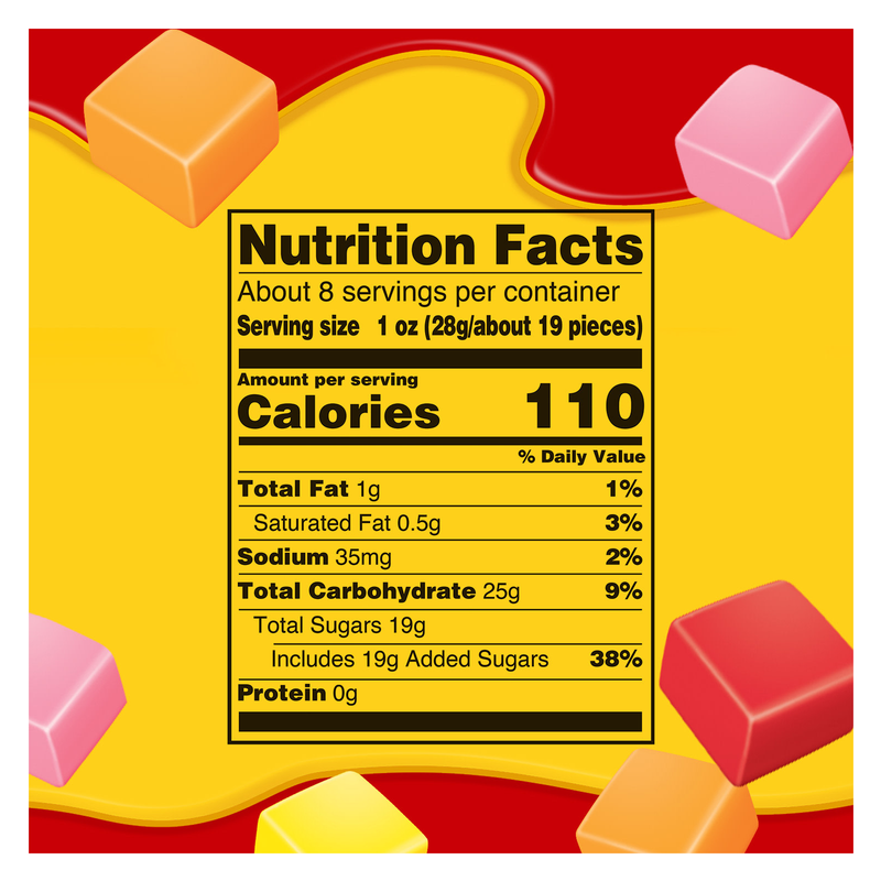 STARBURST Minis Original Fruit Chews Chewy Candy, Grab N Go, 8 oz Resealable Bags