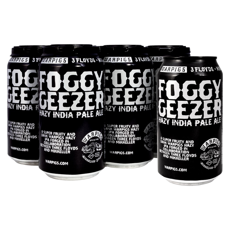 Warpigs Foggy Geezer Hazy IPA 6pk 12oz Can 6.8% ABV
