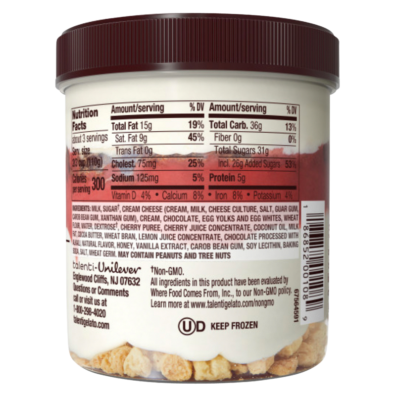 Talenti Gelato Layers Chocolate Cherry Cheesecake 10.8oz