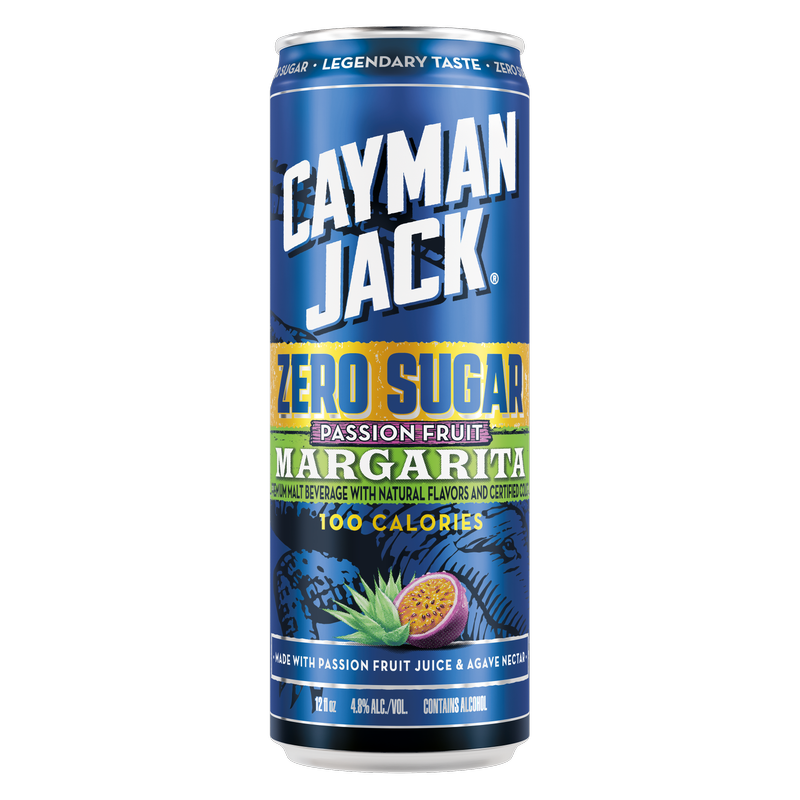 Cayman Jack Zero Sugar Passionfruit Margarita 12oz Can 4.8% ABV
