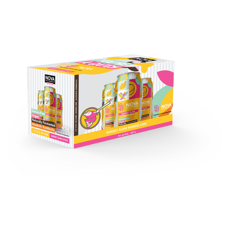 NOVA Kombucha Sunset Slam 6pk 12oz Can