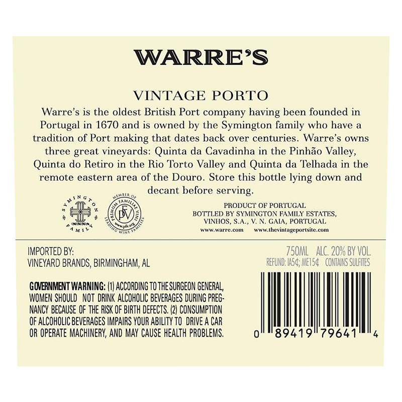Warres Port 2016 750ml