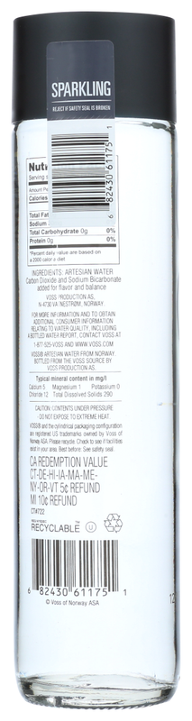 Voss Sparkling Water 375ml Btl