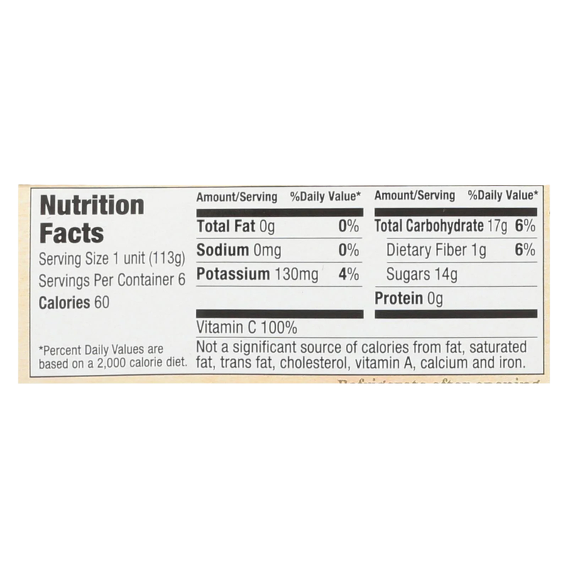 Santa Cruz Organic Cinnamon Apple Sauce 4oz 6pk