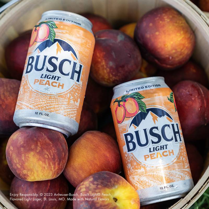 Busch Light Peach Single 25oz Can 4.1% ABV