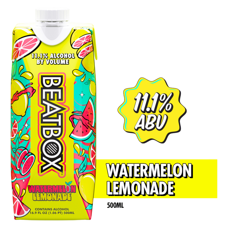 BeatBox Watermelon Lemon 500ml 11.1% ABV Wine-Based