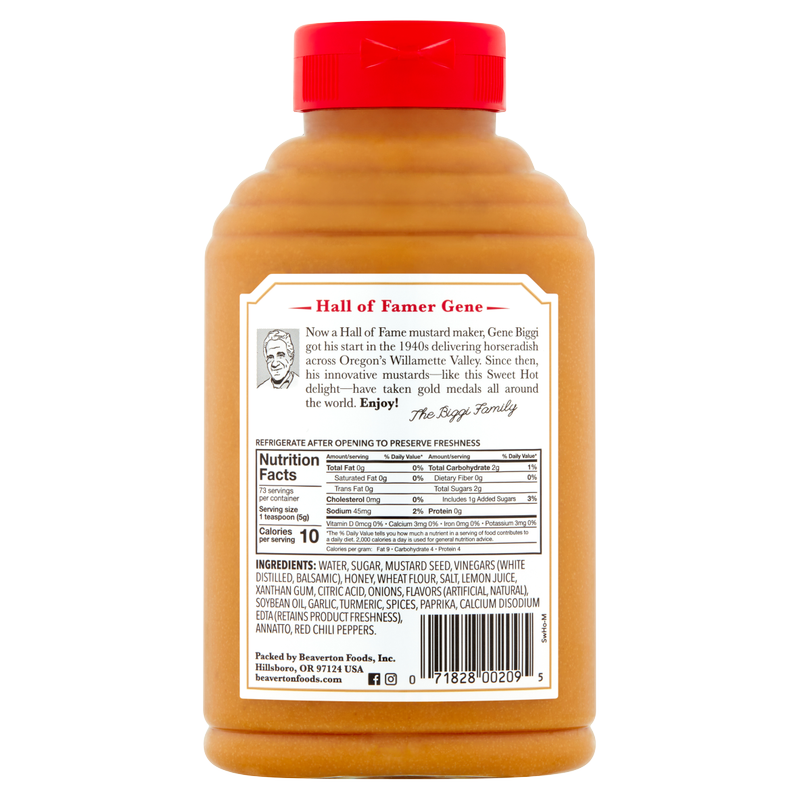 Beaver Hot Sweet Mustard 12oz