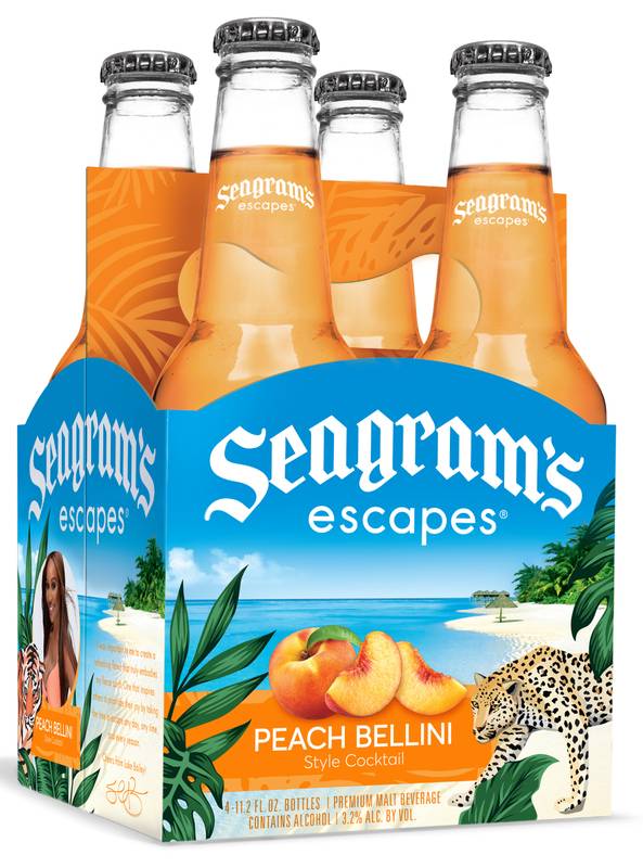 Seagram's Escapes Peach Bellini 4pk 11.2oz Btl