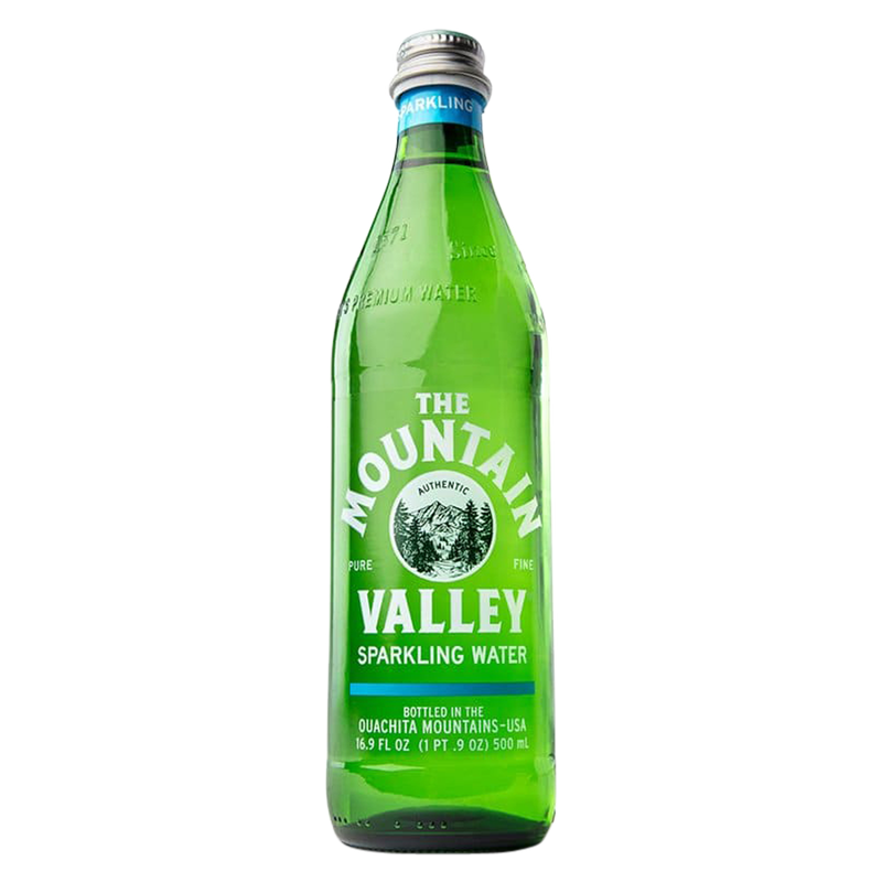 Mountain Valley Sparkling Spring Water 16.9 oz Glass Bottle