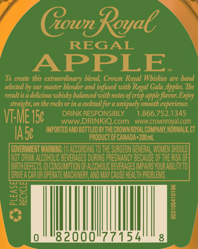 Crown Royal Regal Apple Flavored Whisky 200ml