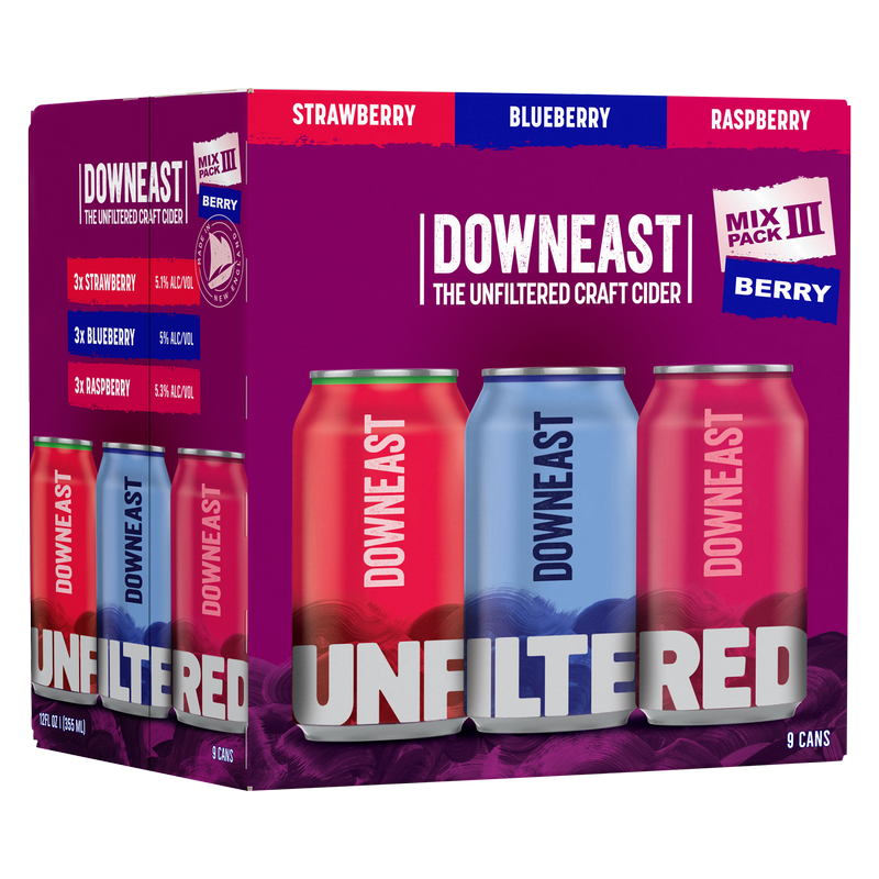 Downeast Berry Mix 9pk 12oz Can 5.0% ABV