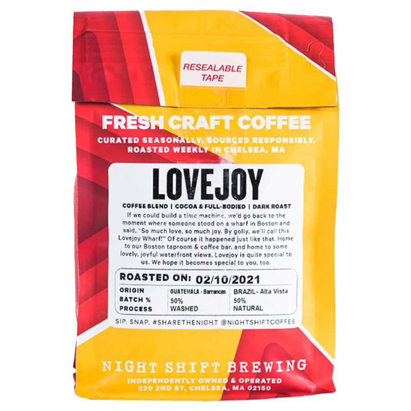 Night Shift Brewing Lovejoy Coffee Beans 12oz