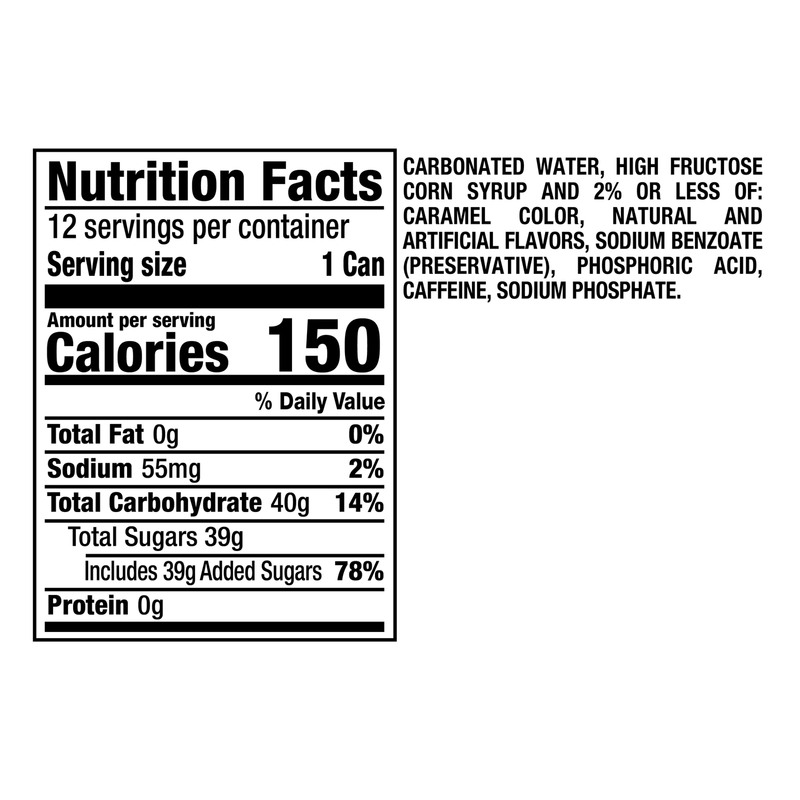 Dr Pepper & Cream Soda 12pk 12oz Can