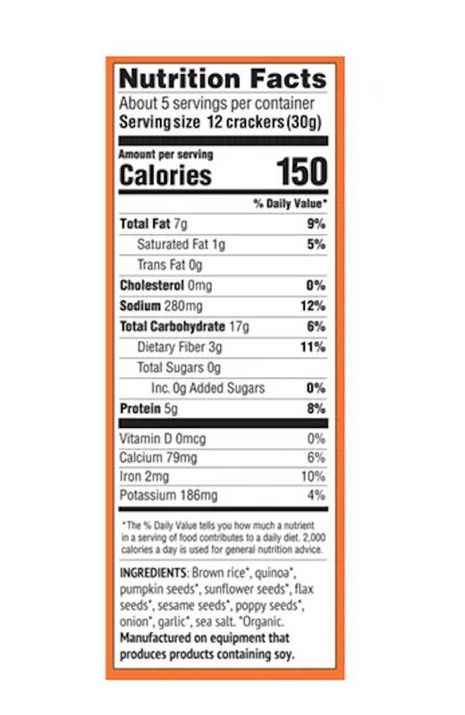 Mary's Gone Crackers Everything Organic Super Seed Crackers 5.5oz