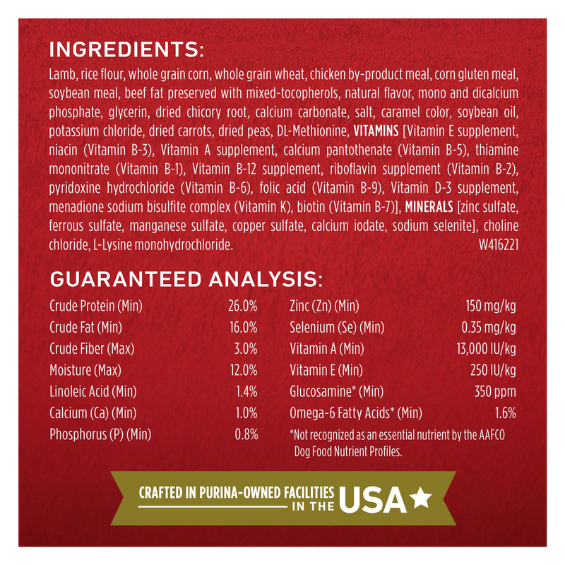 Purina ONE Lamb & Rice Formula Dog Food 4lb