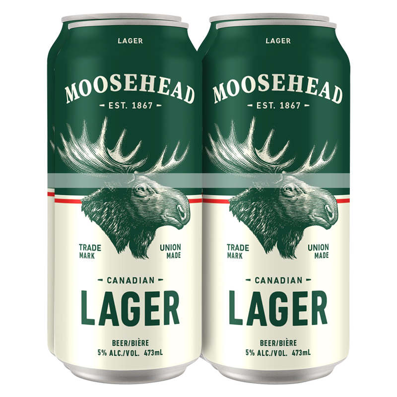 Moosehead Lager 4pk 16oz Can