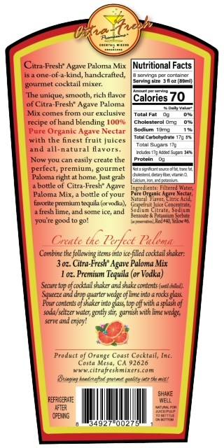 Citra Agave Paloma Mix 750ml Btl