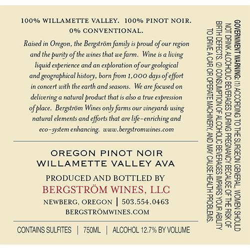 Bergstrom Cumberland Pinot Noir 750ml Bottle