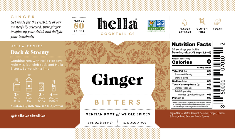 Hella Cocktail Co. Ginger Bitters 5 oz