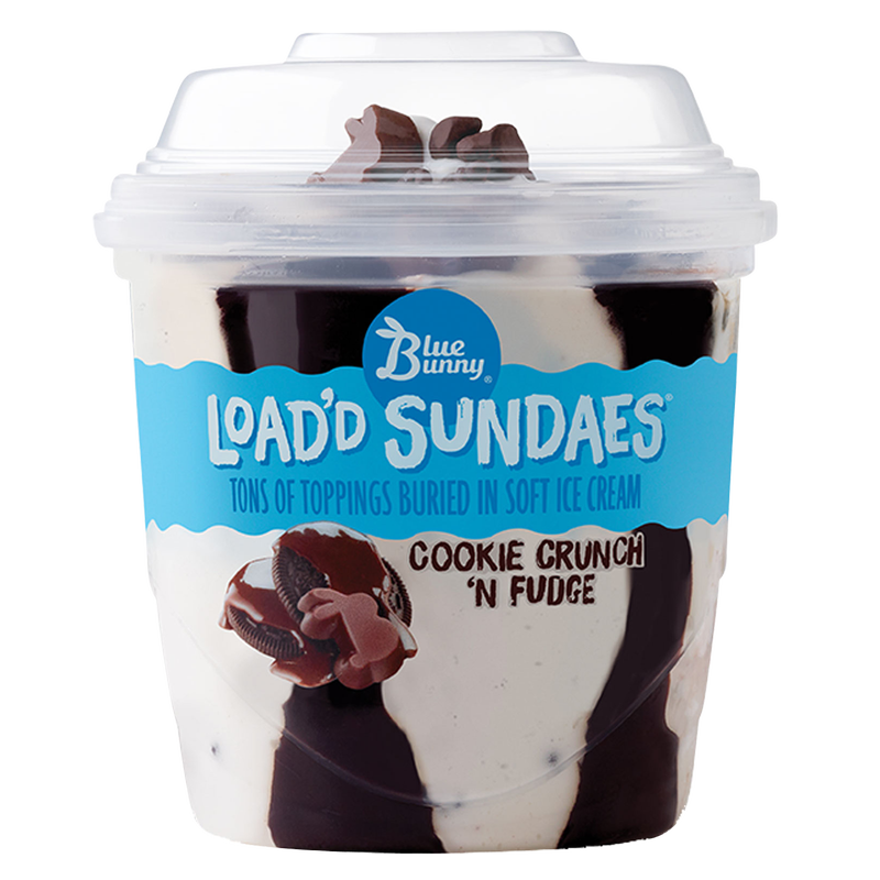 Blue Bunny Cookie Crunch 'n Fudge Load'd Sundae 8.5oz