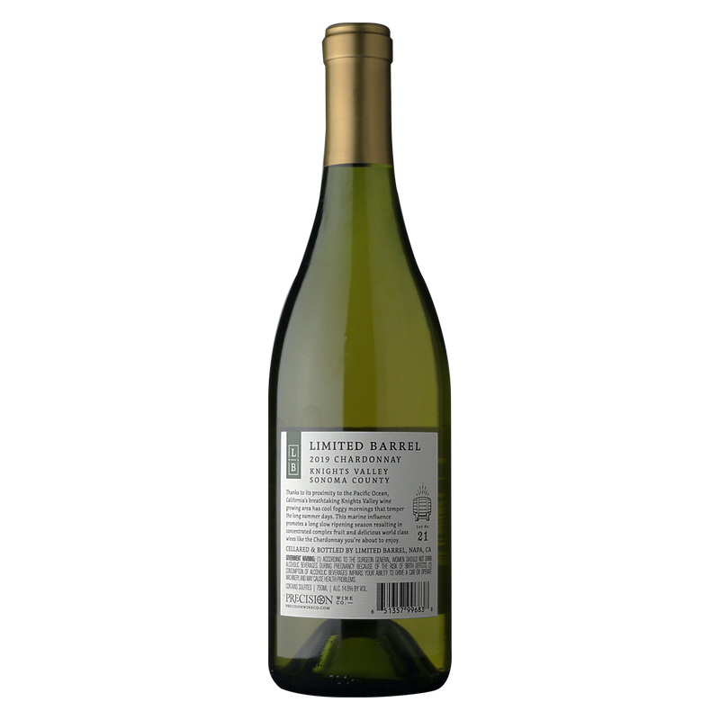Limited Barrel Knights Valley Chardonnay 750ml