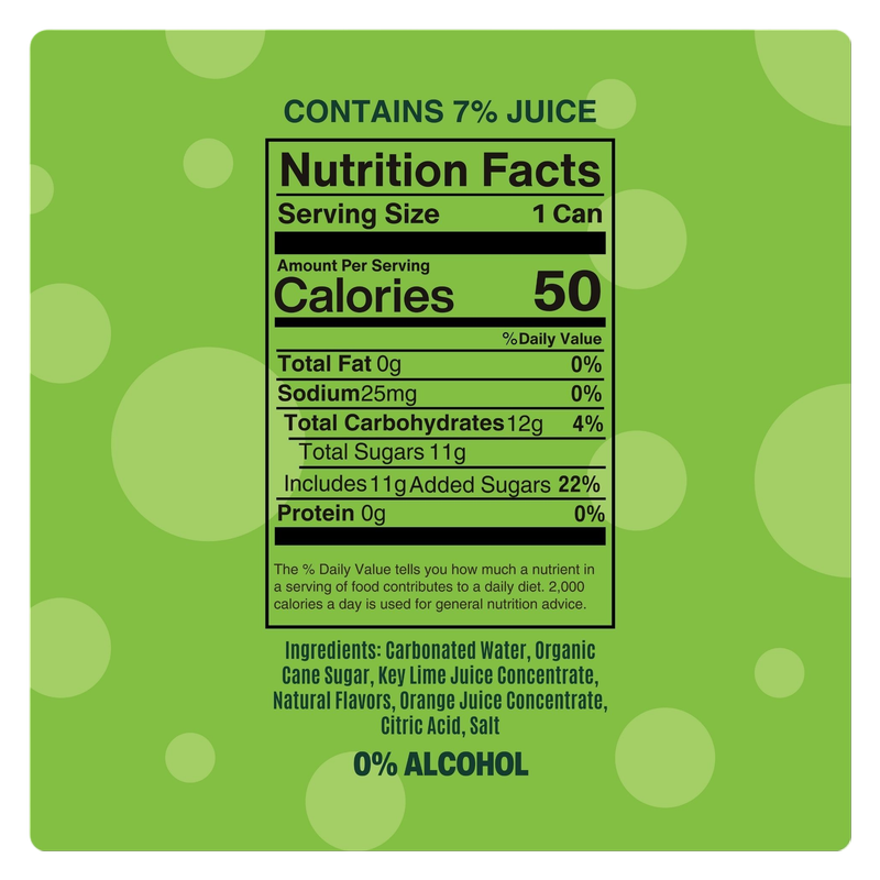 Mingle Mocktails Key Lime Margarita 4pk 12oz Can