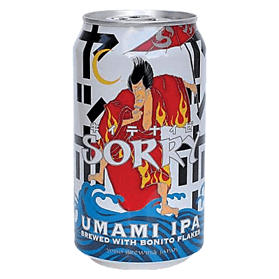Yo-Ho Brewing Sorry Umami IPA with Bonito Flakes 350ml