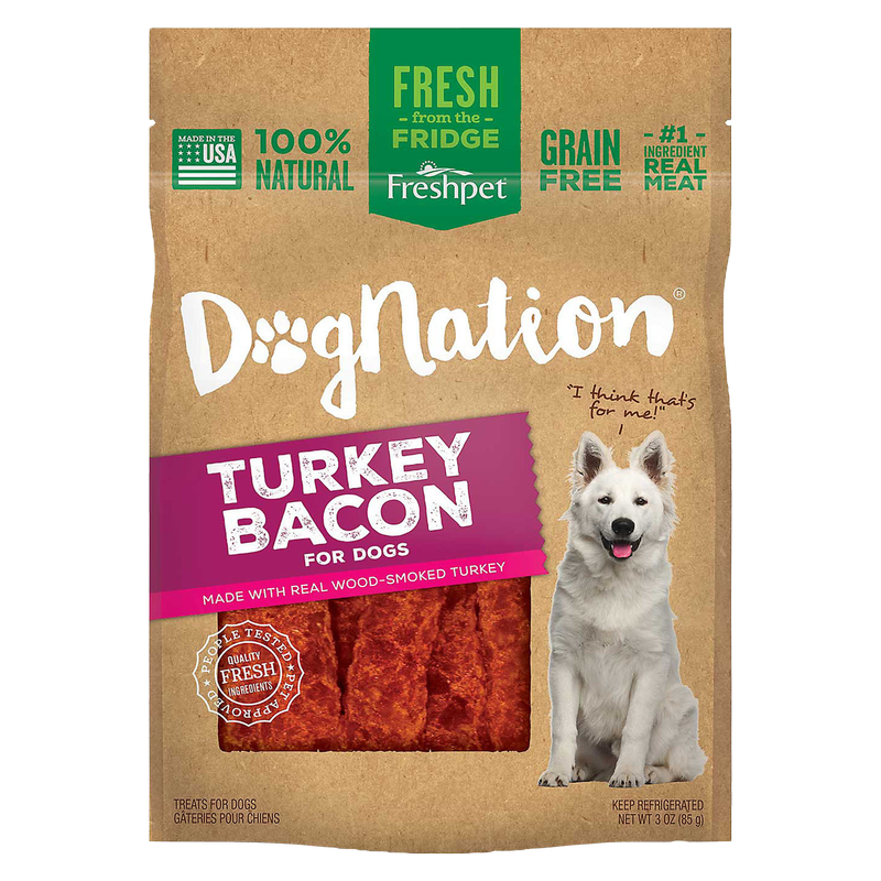 Freshpet DogNation Turkey Bacon Dog Treats 3oz