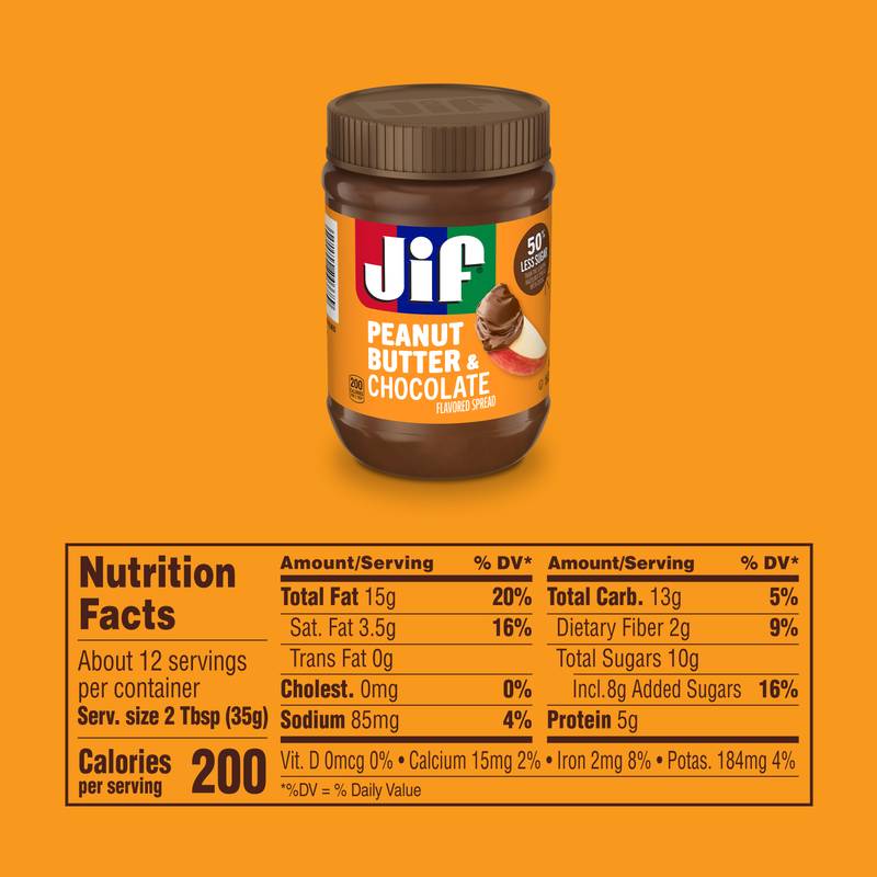 Jif Chocolate Peanut Butter, 15oz.