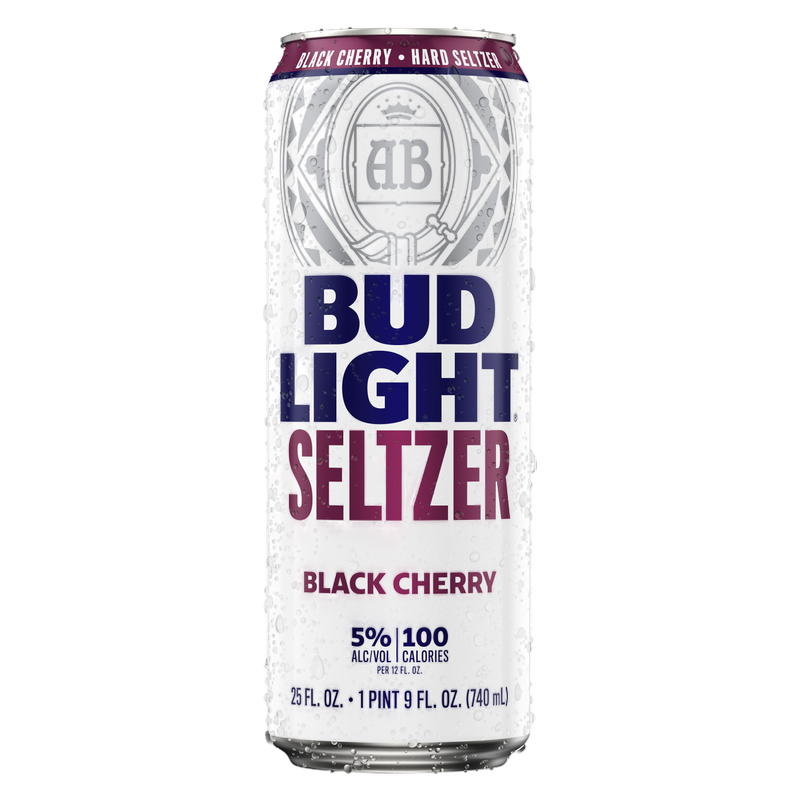 Bud Light Hard Seltzer Black Cherry 25oz Can 5% ABV