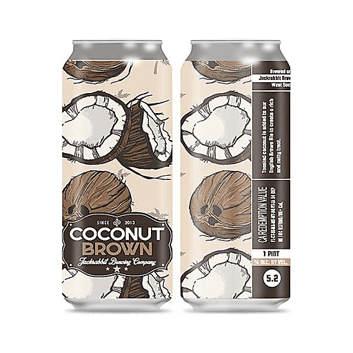 Jackrabbit Brewing Rotating Specialty - Coconut Brown Ale 4pk 16oz Can