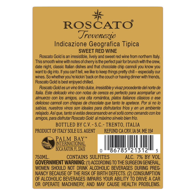 Roscato Gold Sweet Red 750 ml