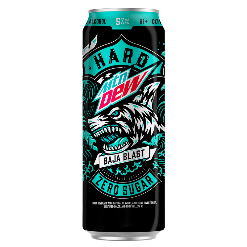 MTN DEW® Hard Zero Sugar Baja Blast Single 24oz Can
