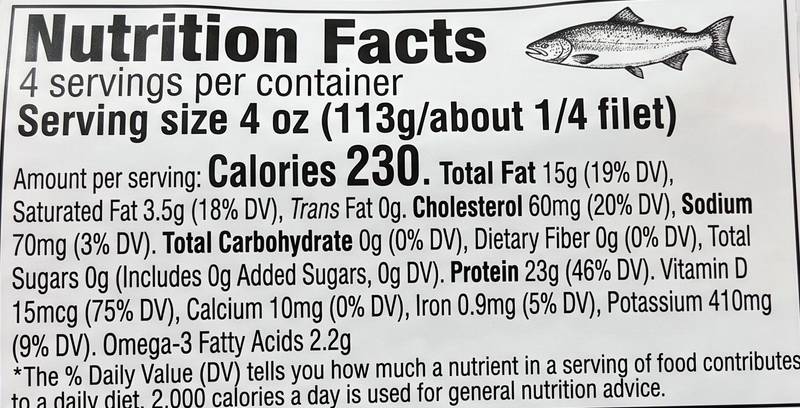 Fresh Atlantic Salmon Filet - Avg. 1lb
