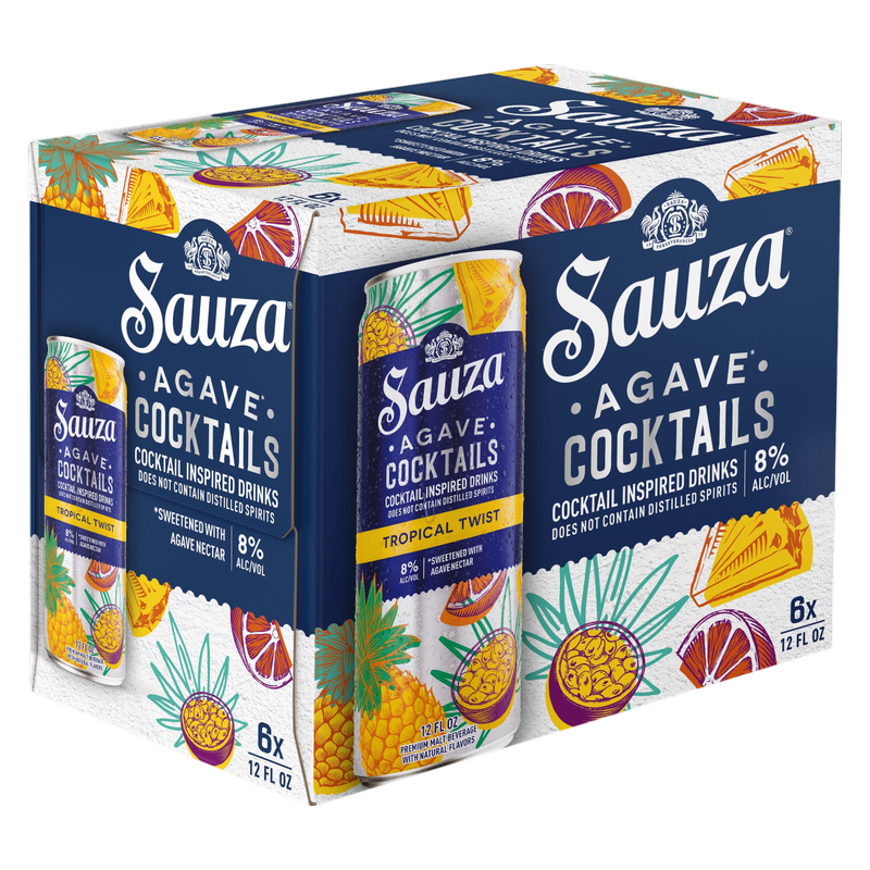 Sauza Agave Cocktails Tropical Twist 6pk 12oz Cans