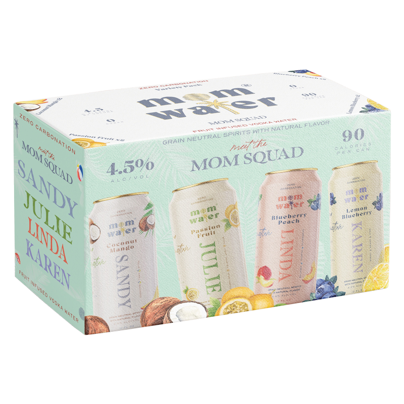 Mom Water Mom Squad Variety Pack 8pk 355ml Can 4.5% ABV