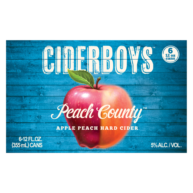 Ciderboys Seasonal Cider - Peach Country 6pk 12oz Can