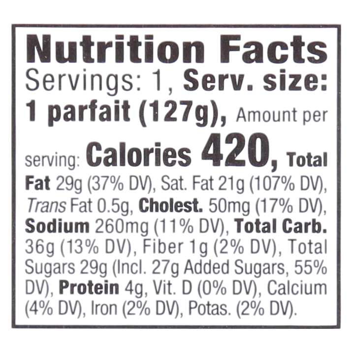 Our Specialty Treat Shop French Style Cheesecake Parfait Cup - 1ct