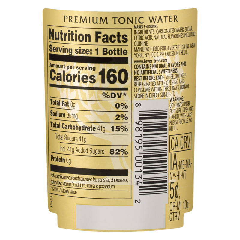 Fever-Tree Tonic Water 16.9oz Glass Bottle