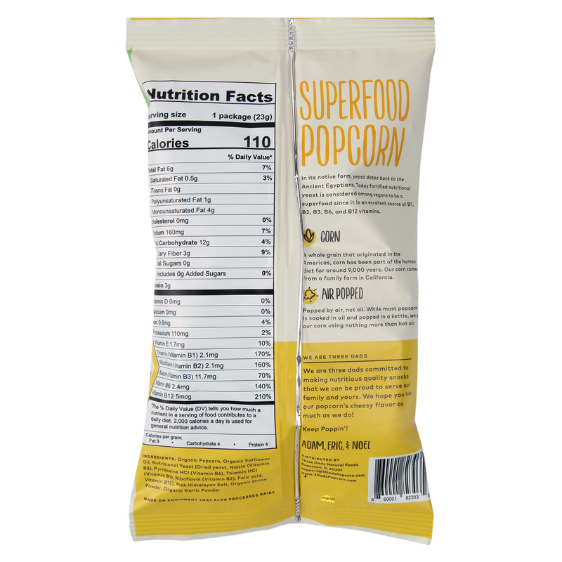 Three Dads Superfood Popcorn 0.8oz