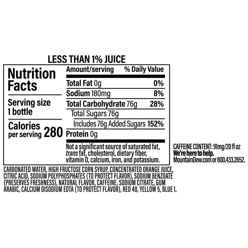 Mountain Dew Code Red 20oz Btl