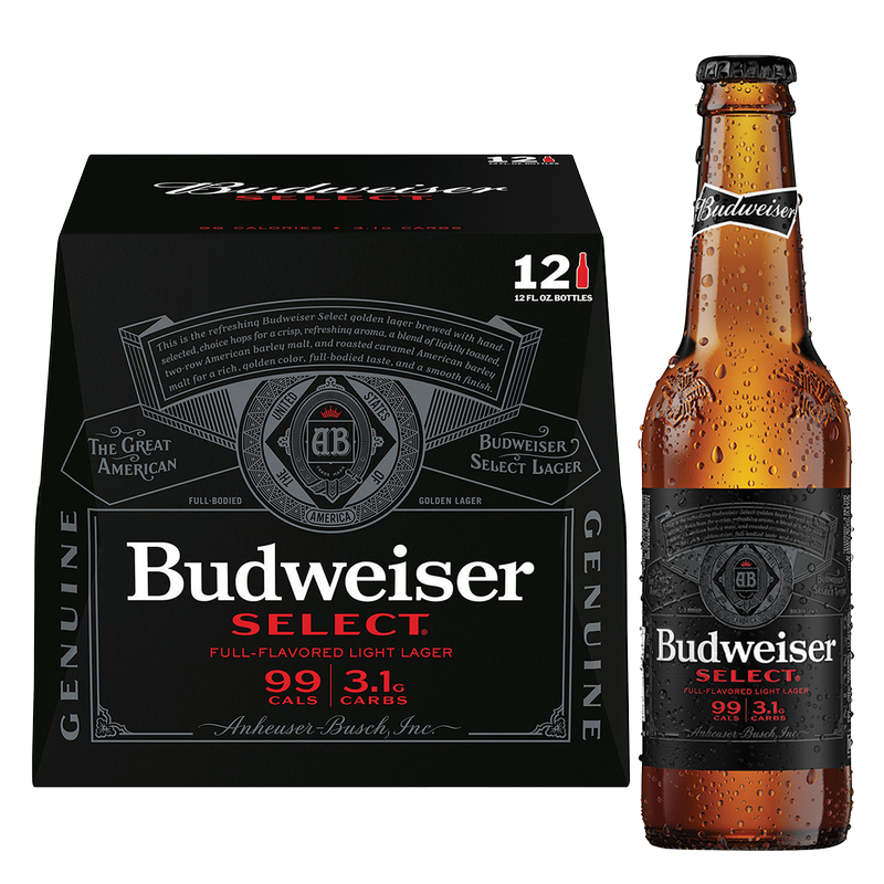 Bud Select 12pk 12oz Btl 4.3% ABV