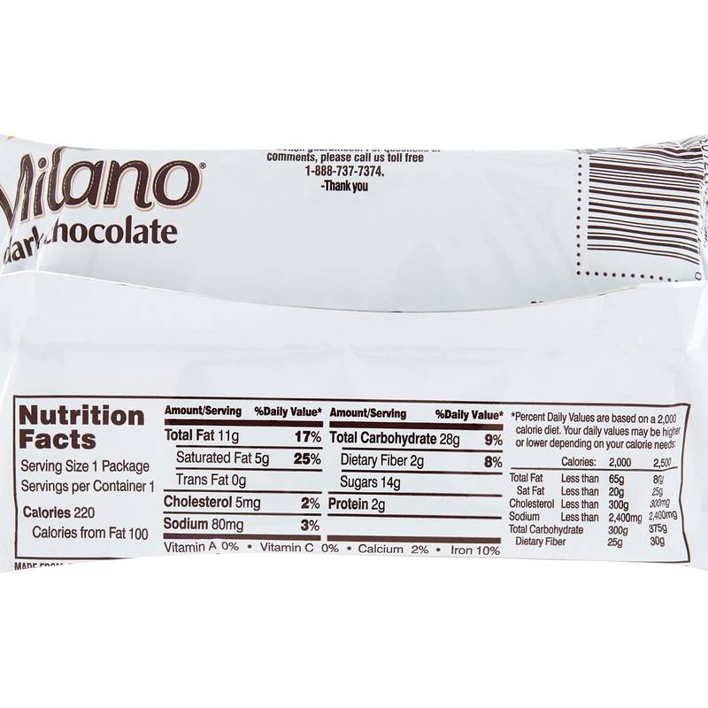 Milano Cookies Dark Chocolate 4ct
