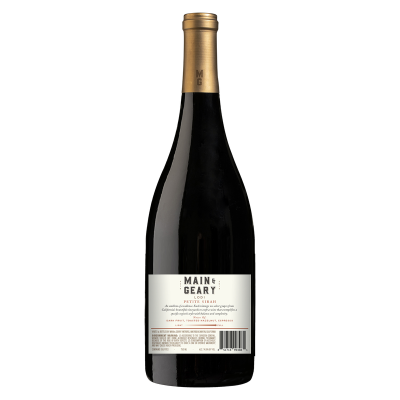 Main & Geary Petite Sirah 750ml