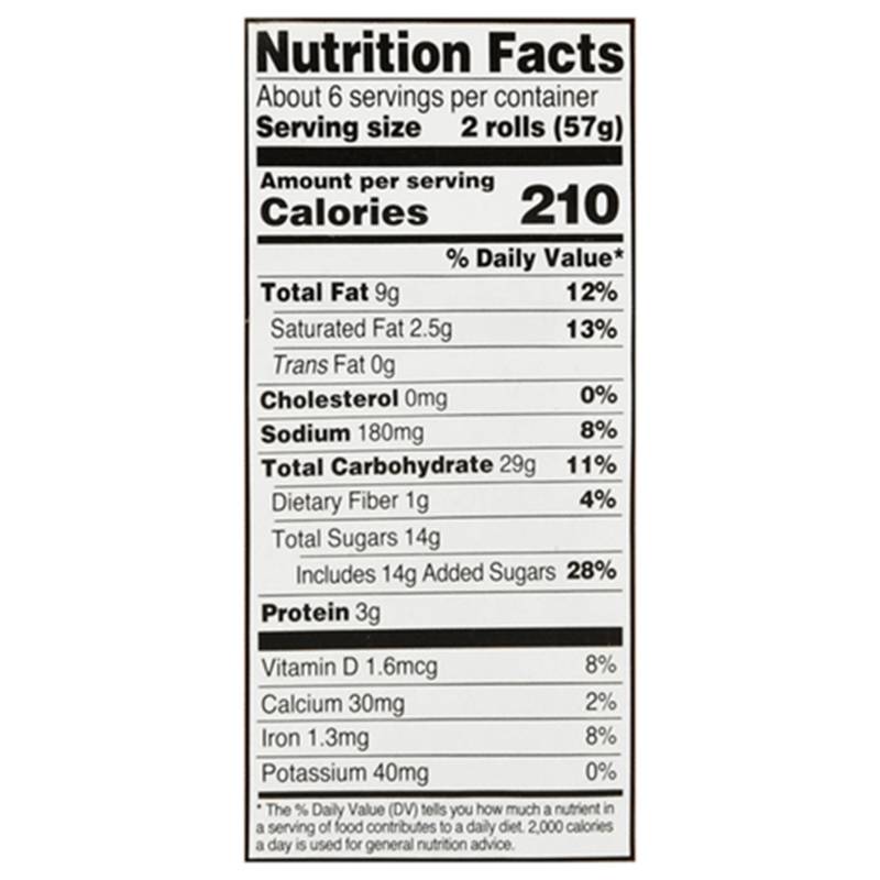 Two-Bite Cinnamon Rolls - 12oz