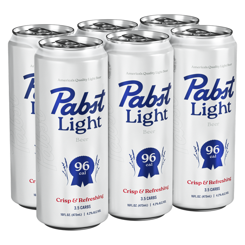 Pabst Light 6pk 16oz Can 4.2% ABV