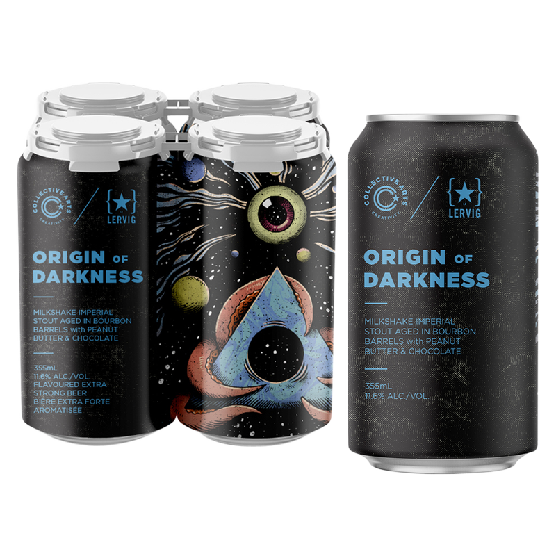 Collective Arts Origin of Darkness Lervig Milkshake Imperial Stout 4pk 12oz Can 11.6% ABV