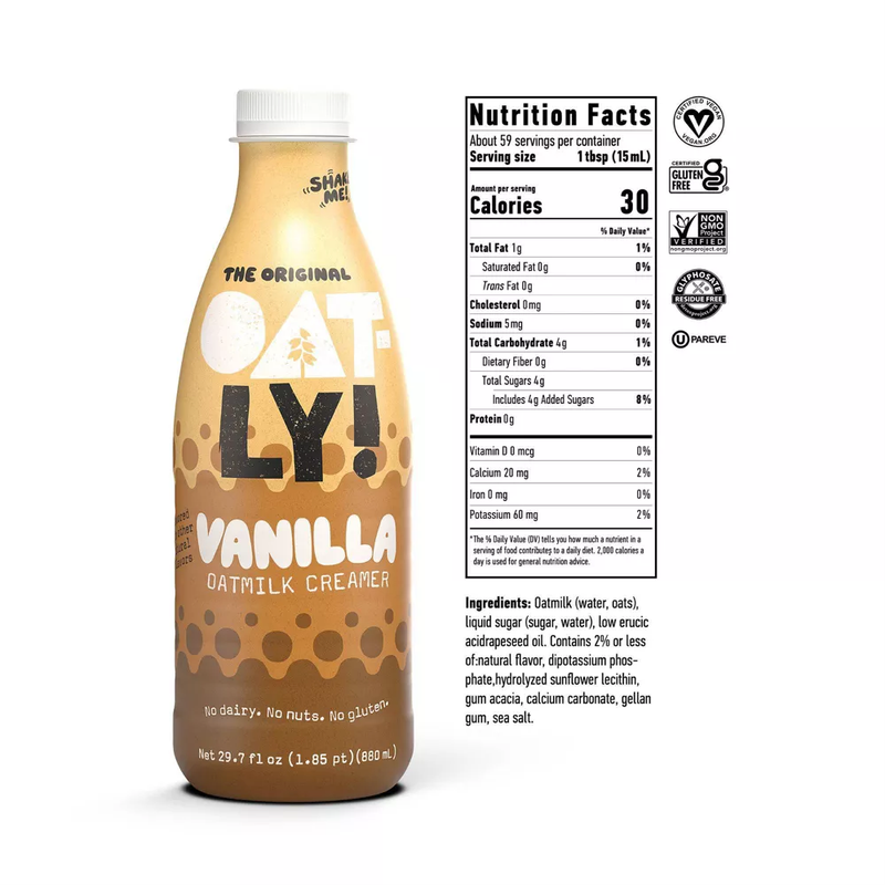 Oatly Vanilla Creamer 29.7oz Btl